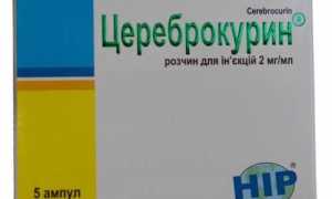 Цереброкурин: инструкция по применению раствора