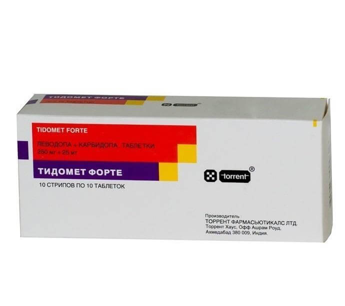 Тидомет Форте: инструкция по применению таблеток